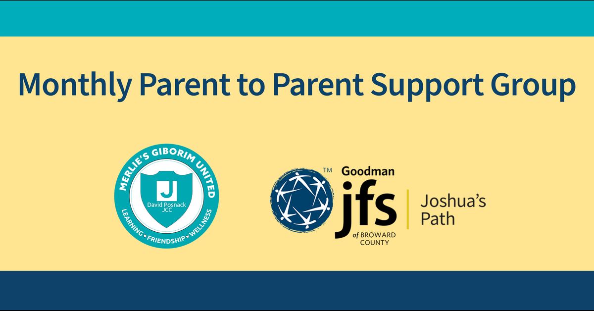 Monthly Parent to Parent Support Group