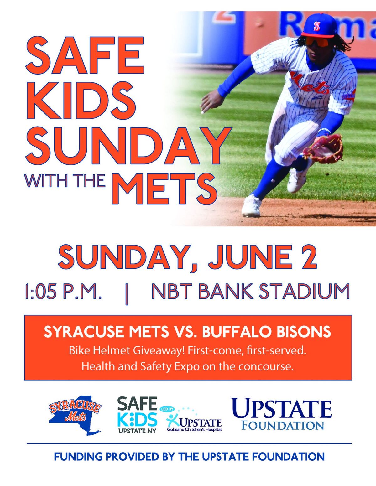 Safe Kids Sunday at Syracuse Mets 