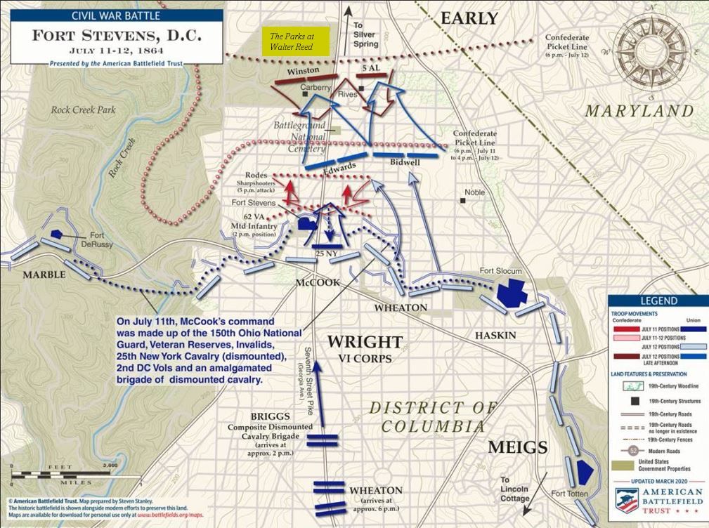 Fort Stevens to Battleground Cemetery Walk 