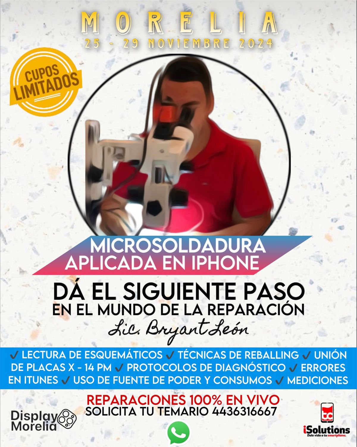 Curso: Microsoldadura aplicada en iPhone\ud83d\udcf2 (Intermedio-avanzado)