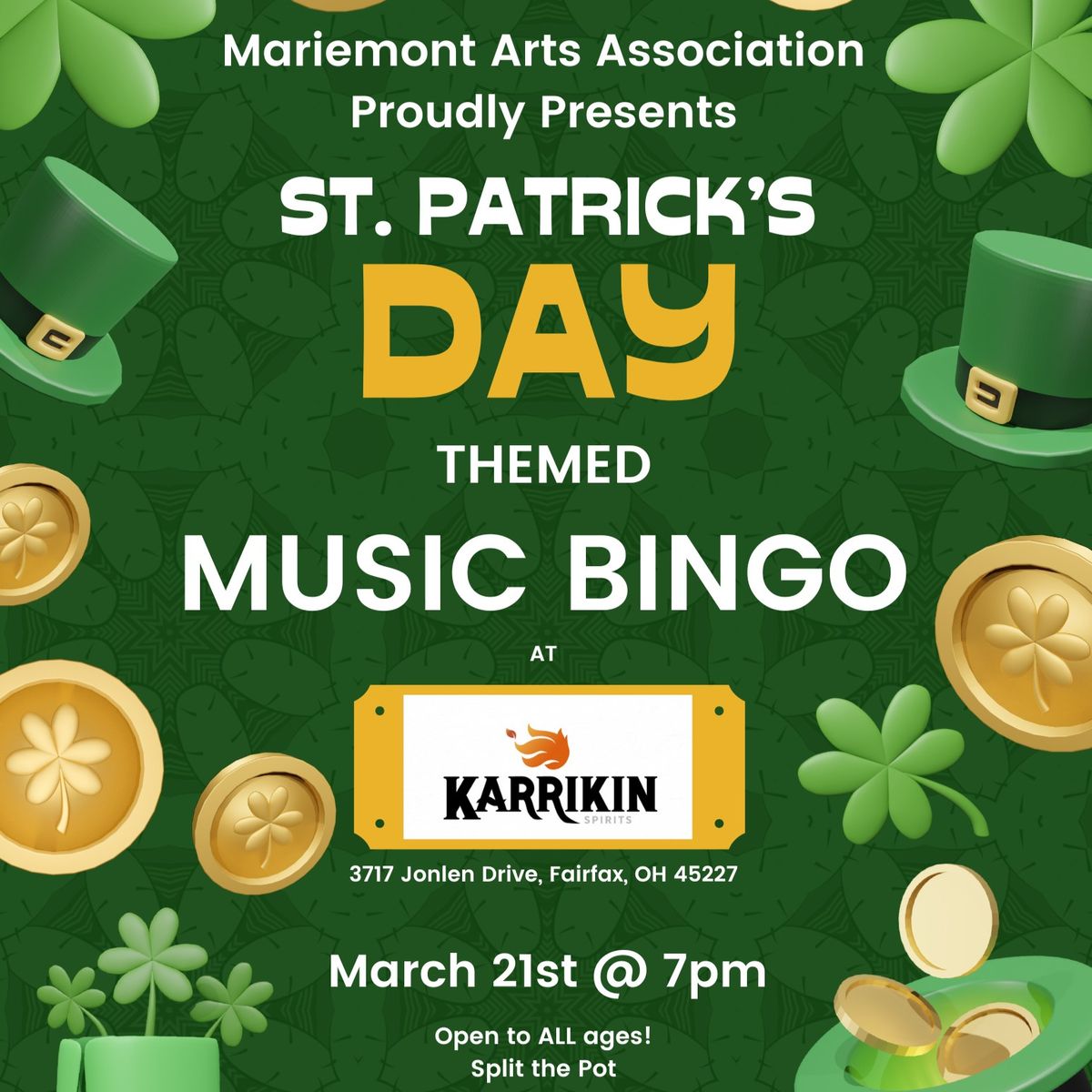 St. Patrick's Day Music Bingo!