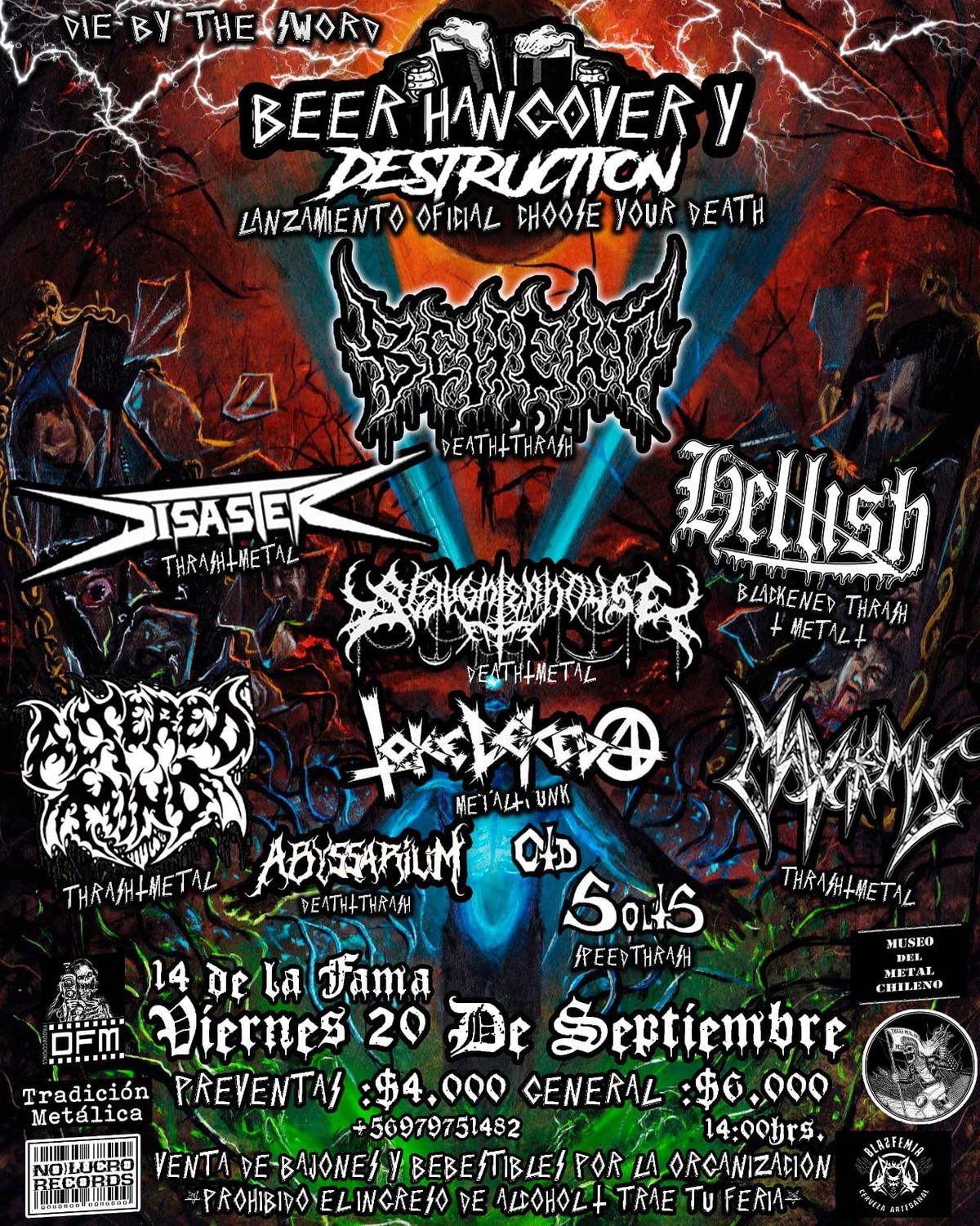 BEER, HANGOVER & DESTRUCTION, Lanzamiento Oficial Choose your Death de Behead 