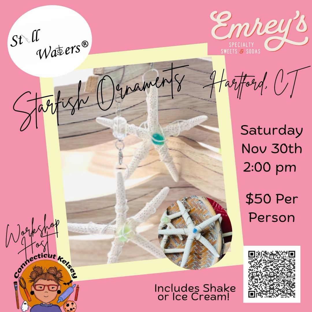 Starfish Ornaments at Emreys with Shake or Ice Cream Included!