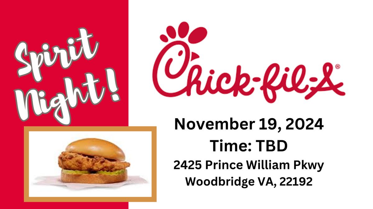 Spirit Night at Chick Fil A