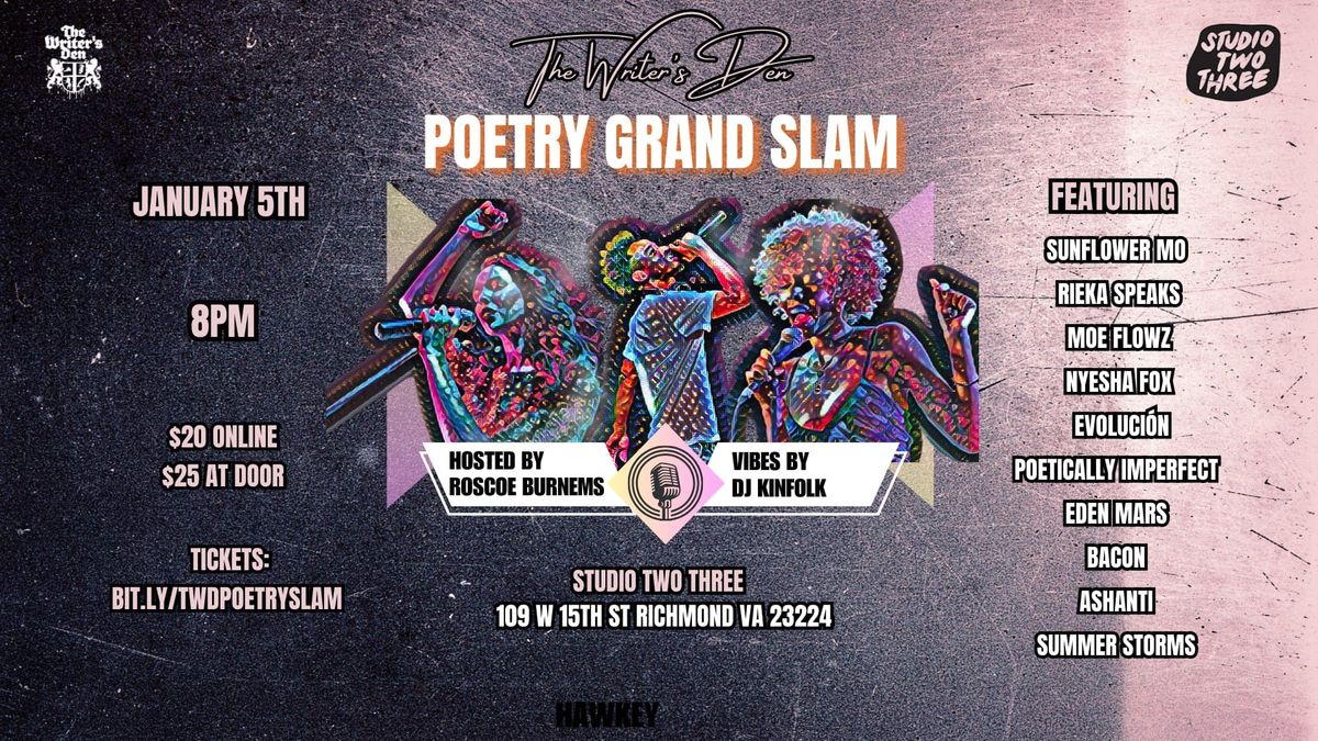 2025 Writer's Den Poetry Grand Slam!