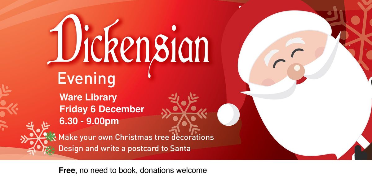 Dickensian Evening at Ware Library