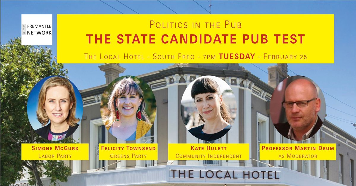 Politics in the Pub: The State Candidate Pub Test