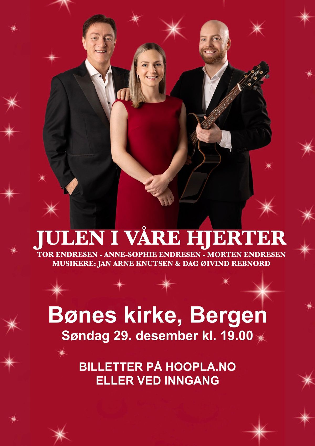 JULEN I V\u00c5RE HJERTER - B\u00d8NES KIRKE 29.12.2024 KL 19:00