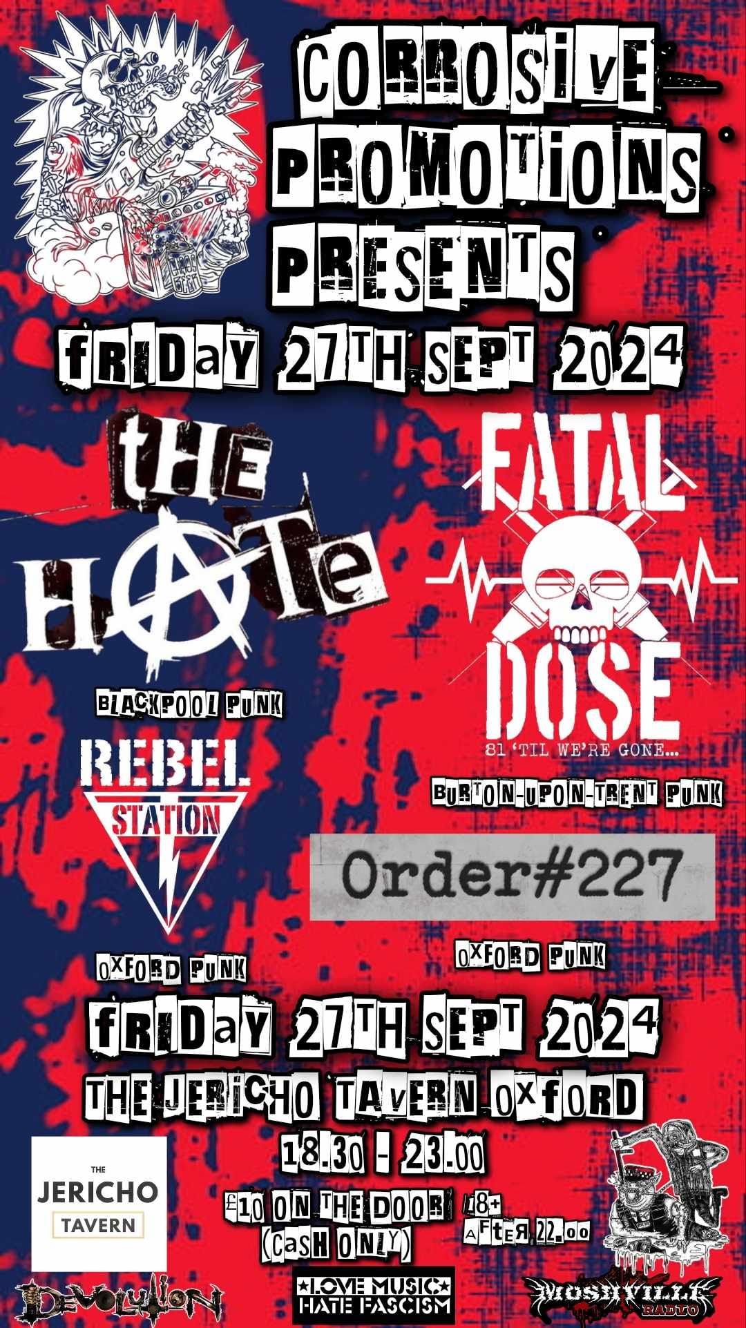 a night of punk rock from corrosive promotions 