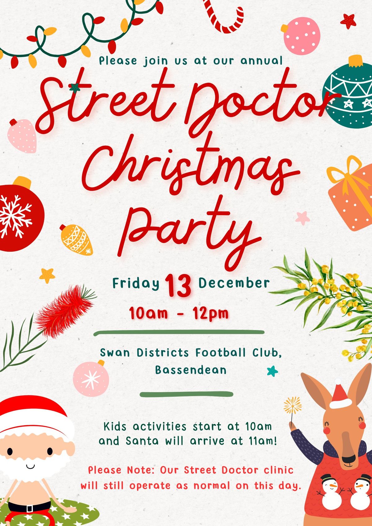 Annual Street Doctor Christmas Party