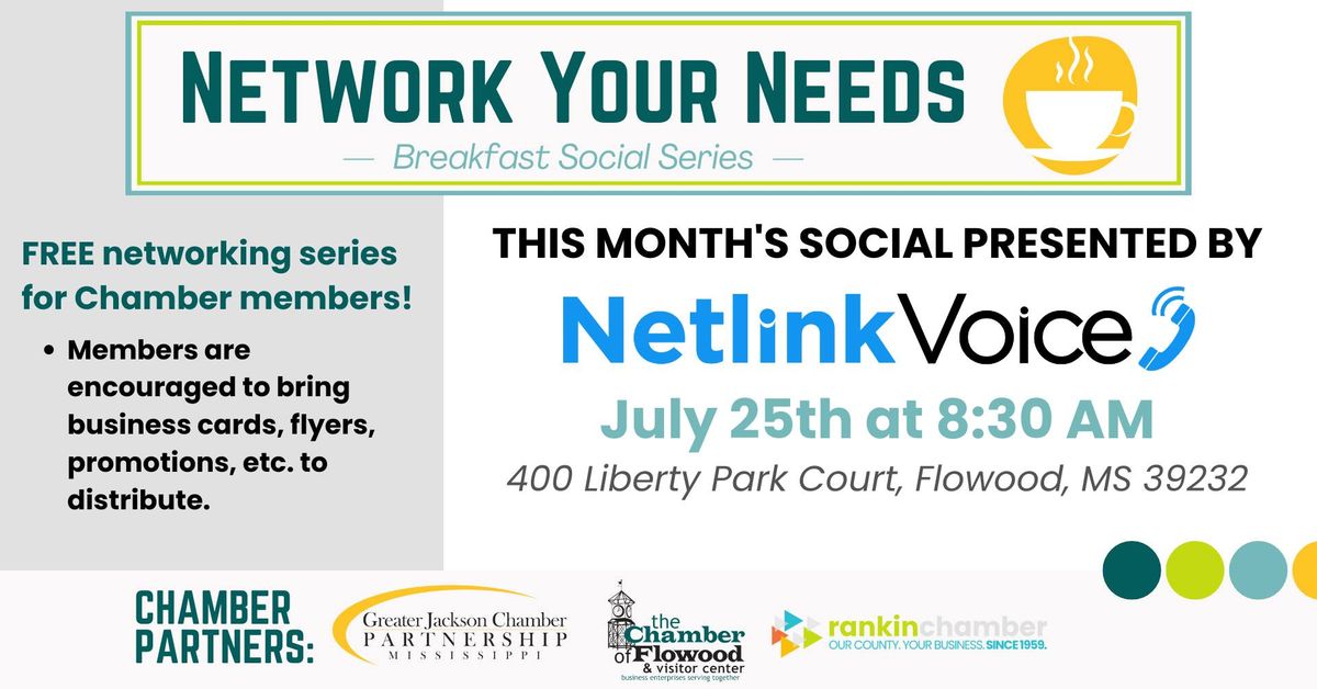 Network Your Needs at Netlink Voice (RSVP here!)