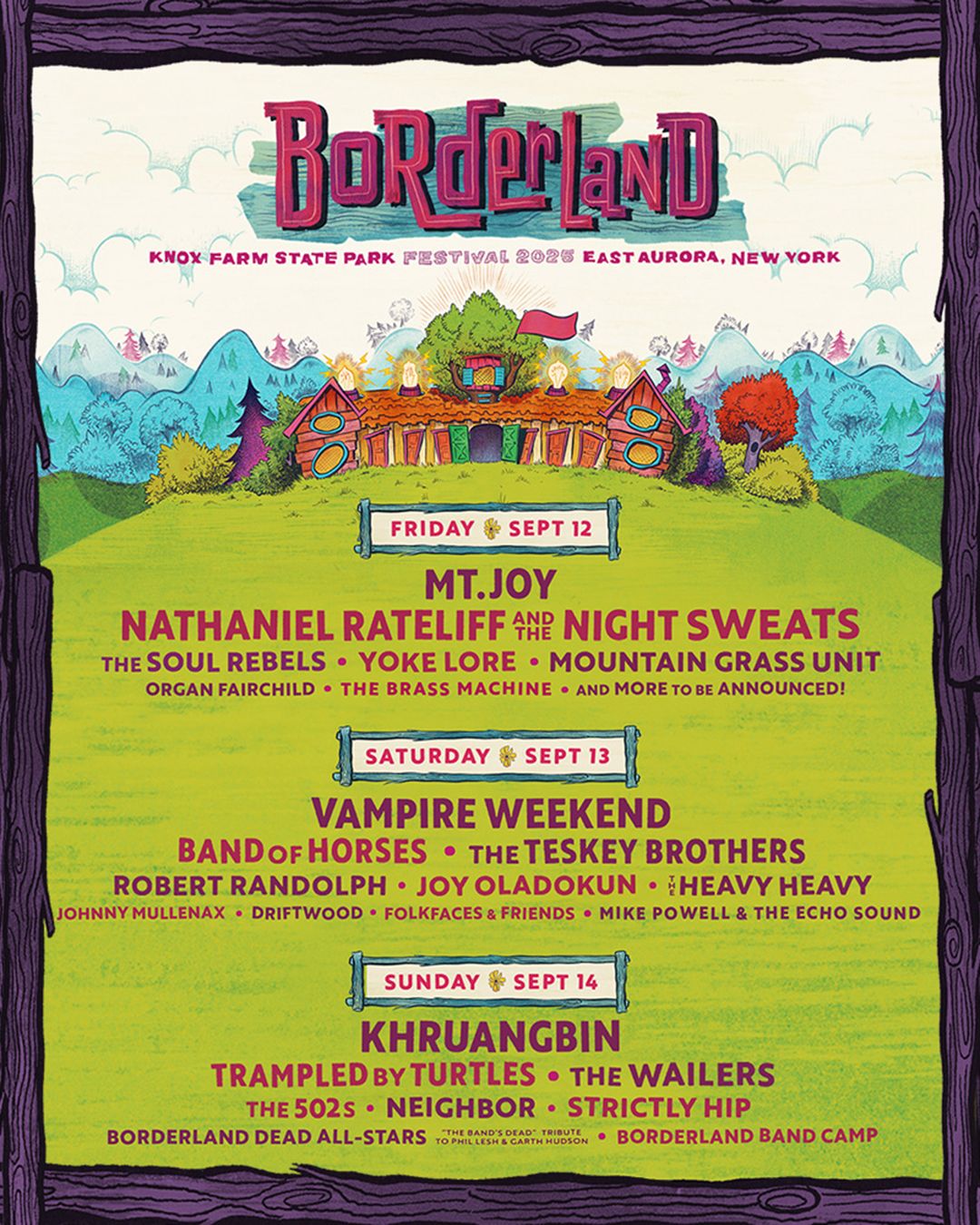 2025 Borderland Music and Arts Festival - Friday at Knox Farm State Park