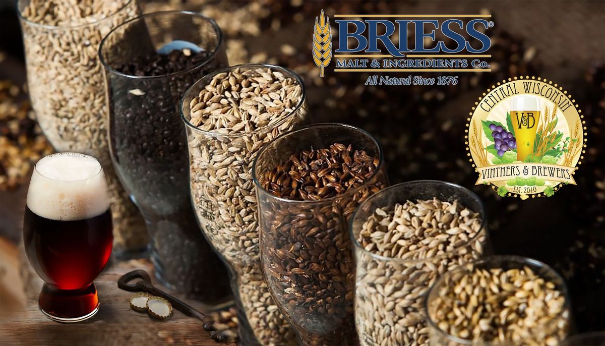 CWVB February meeting: Specialty Malts with Briess + British Brown Ale