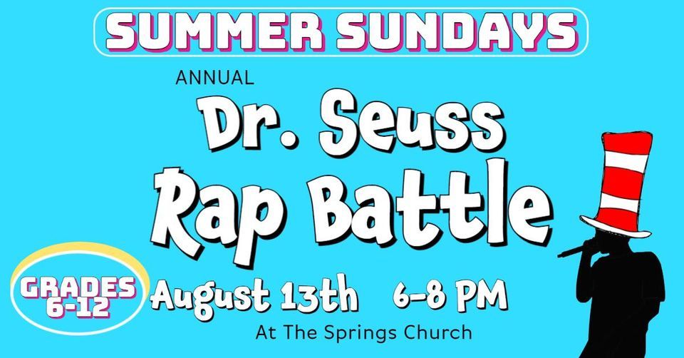 Annual Dr. Seuss Rap Battle for Grades 6-12