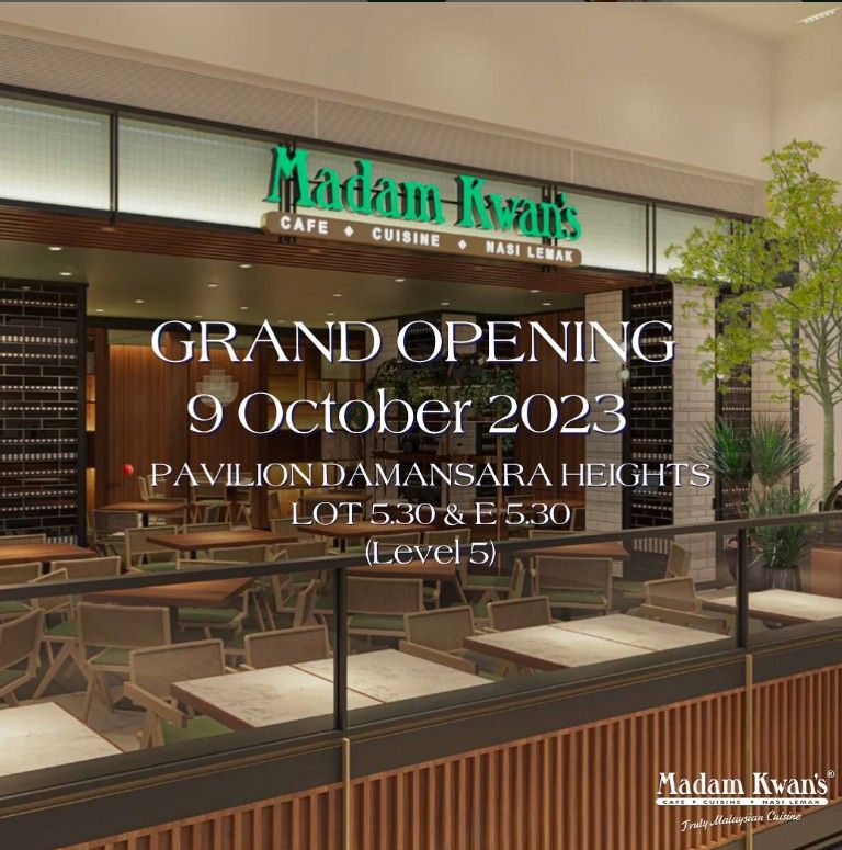 Madam Kwan's Pavilion Damansara Heights Opening