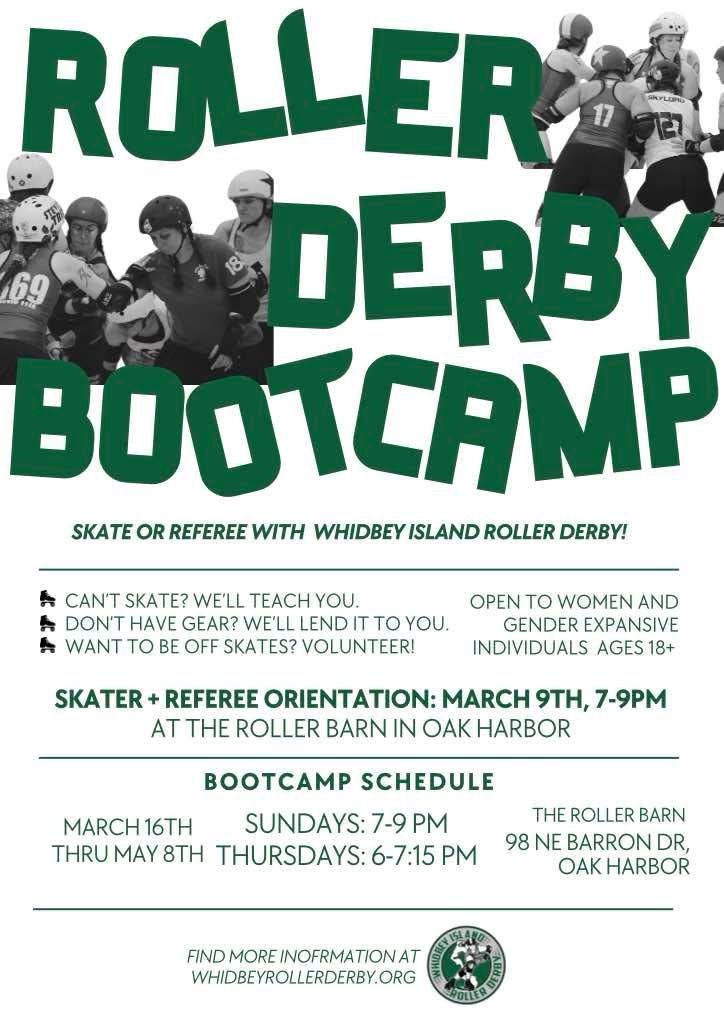 Whidbey Island Roller Derby Bootcamp Orientation!