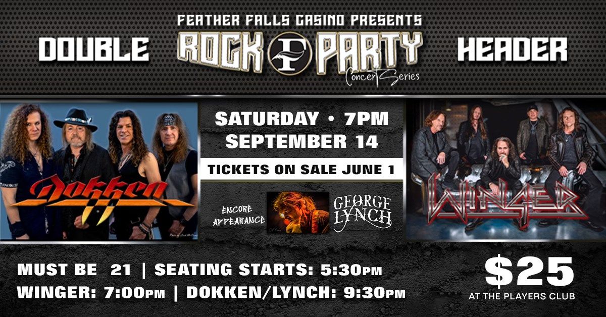 Rock Party Concert Series Double Header: Dokken & Winger