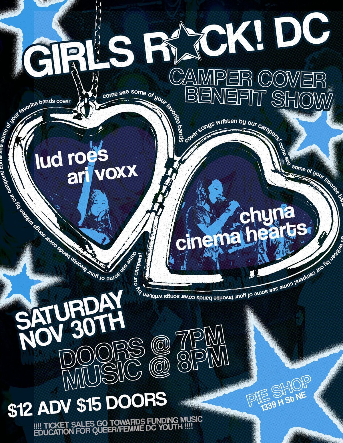 Girls Rock! DC Benefit Show w\/Cinema Hearts, Ari Voxx, Lud Roes, Chyna