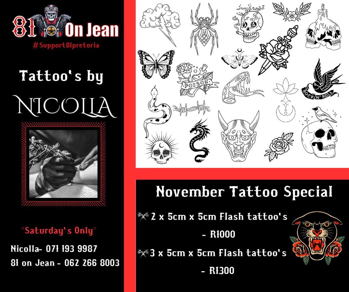 November flash tattoo special