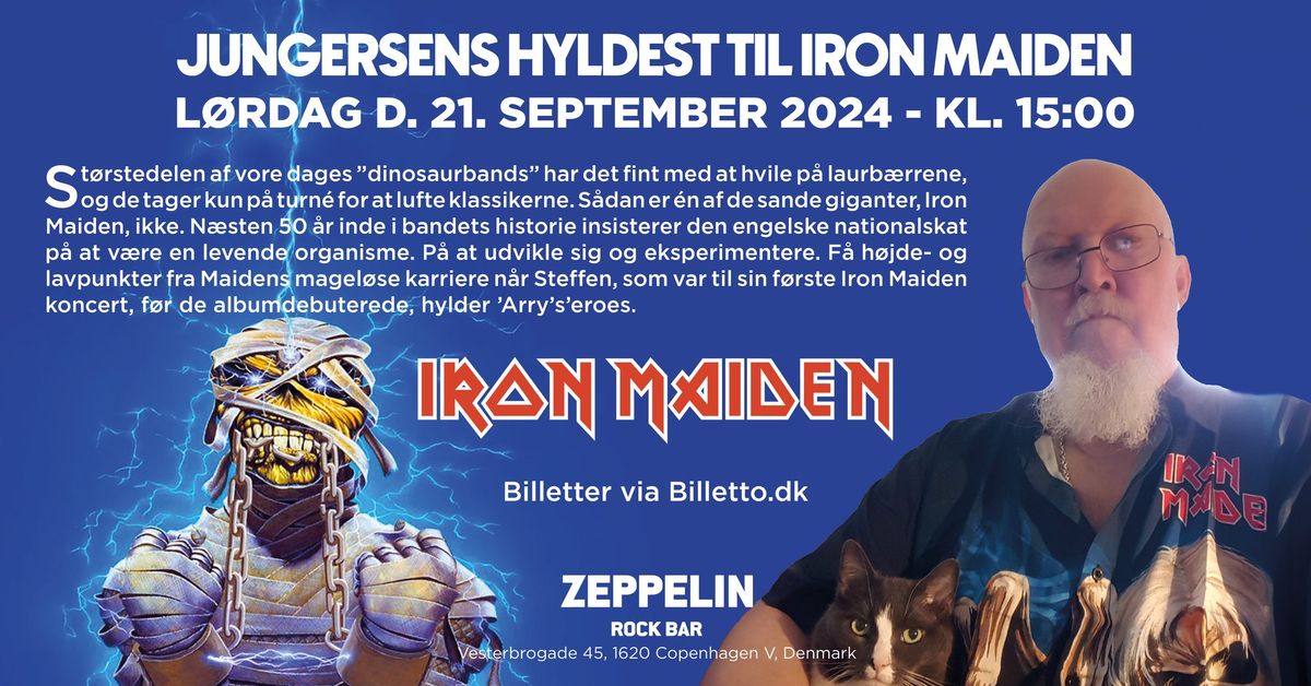 Jungersens Hyldest Til Iron Maiden - En eftermiddagsmatin\u00e9 p\u00e5 Zeppelin Rock Bar