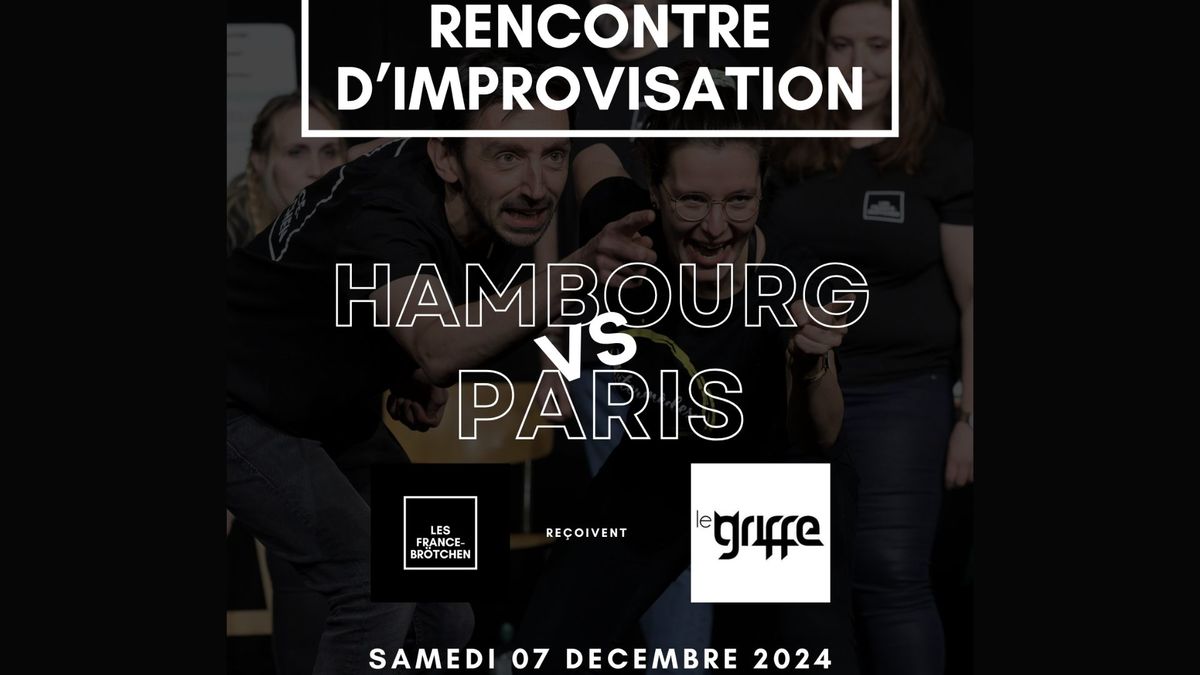 Match d'impro Hambourg vs. Paris au Sprechwerk avec Le Griffe