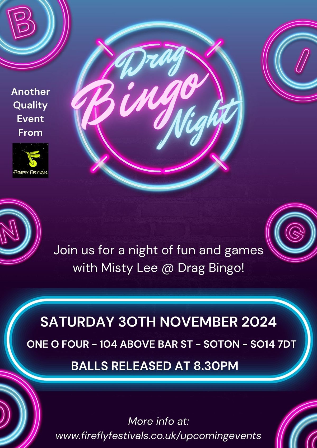 Misty Lee's Drag Bingo