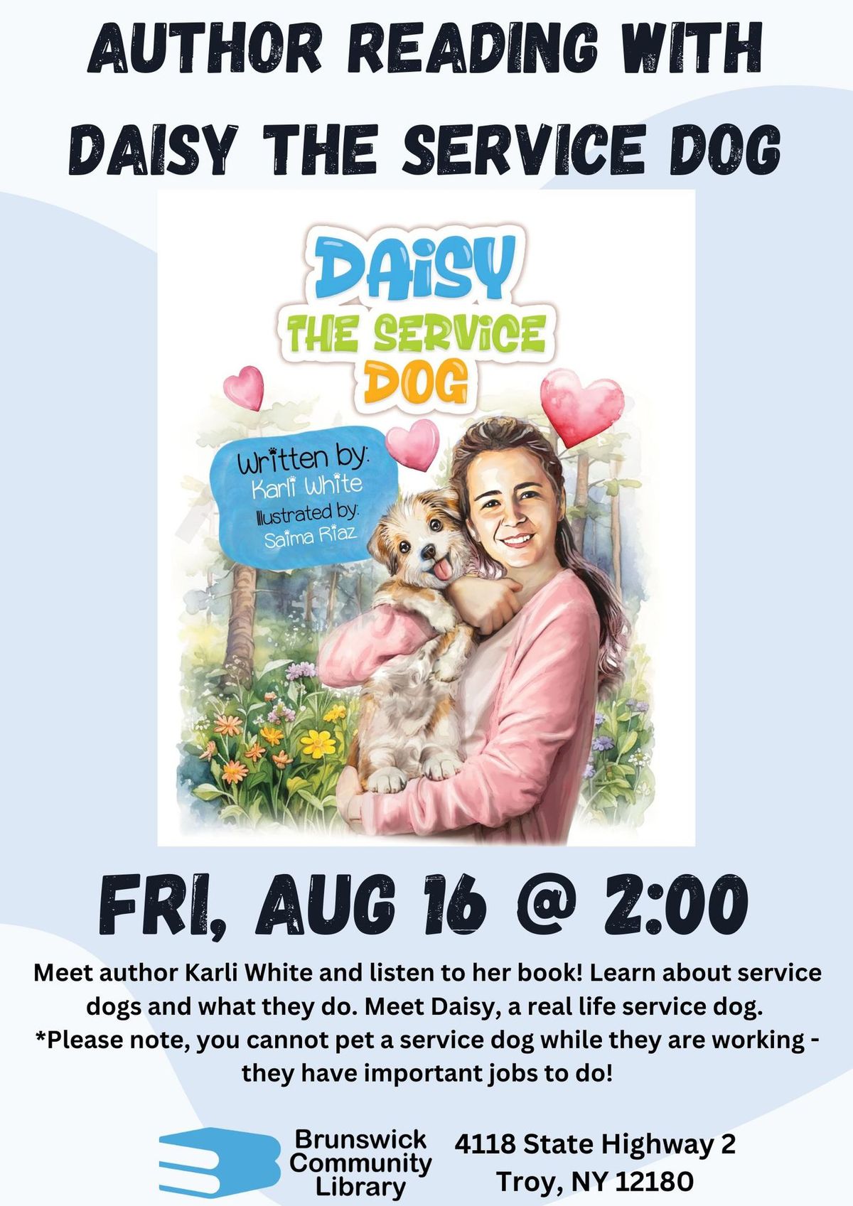 Daisy the Service Dog - Author Reading