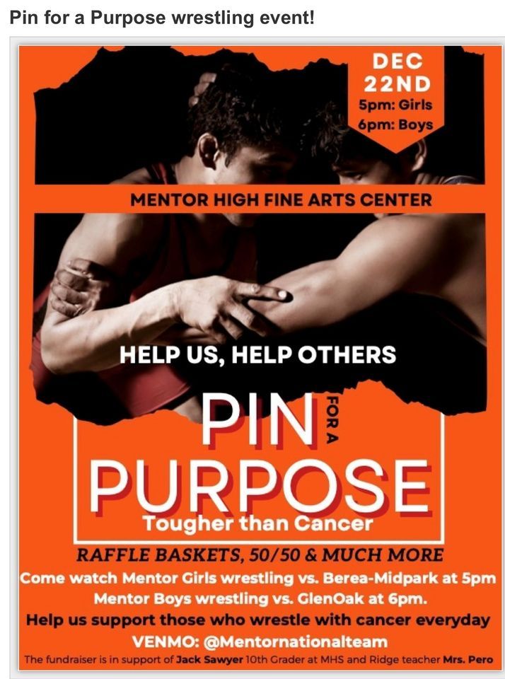 Pin for a Purpose - Mentor Wrestling