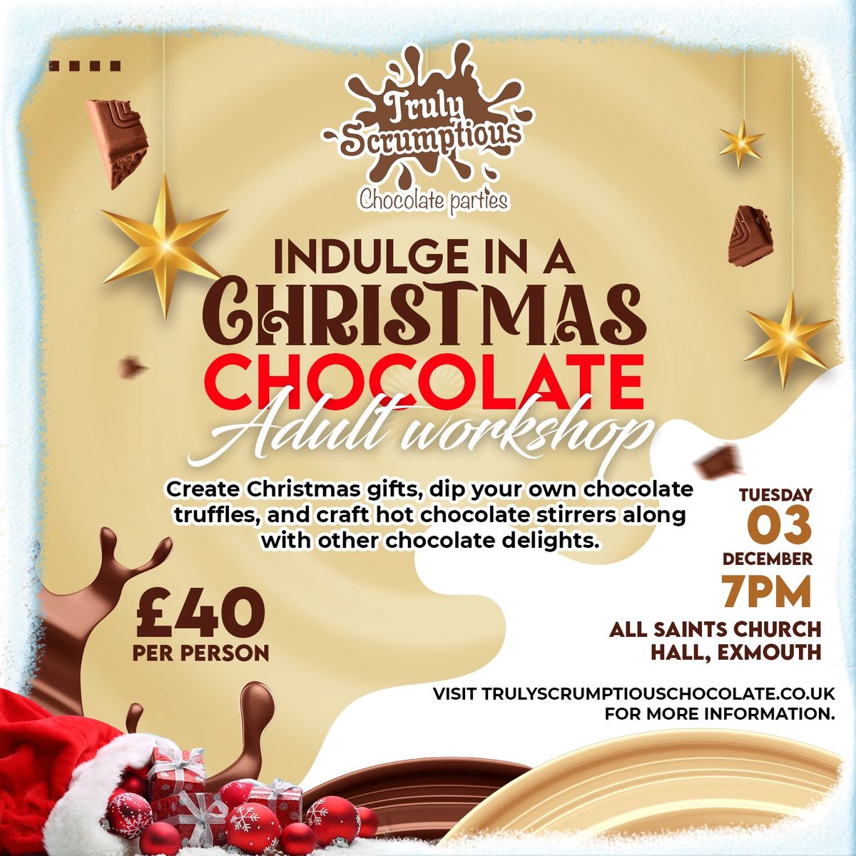 Christmas Chocolate Adults Workshop