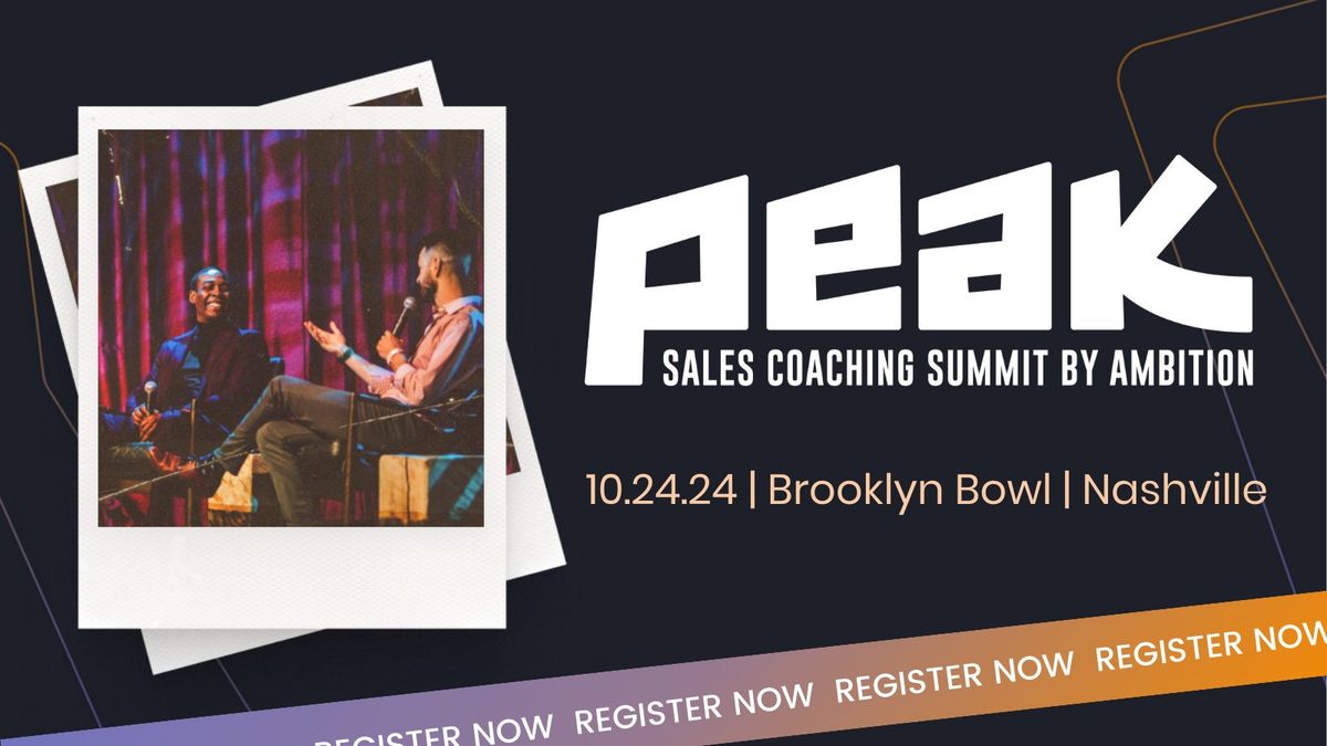 PEAK Sales Coaching Summit