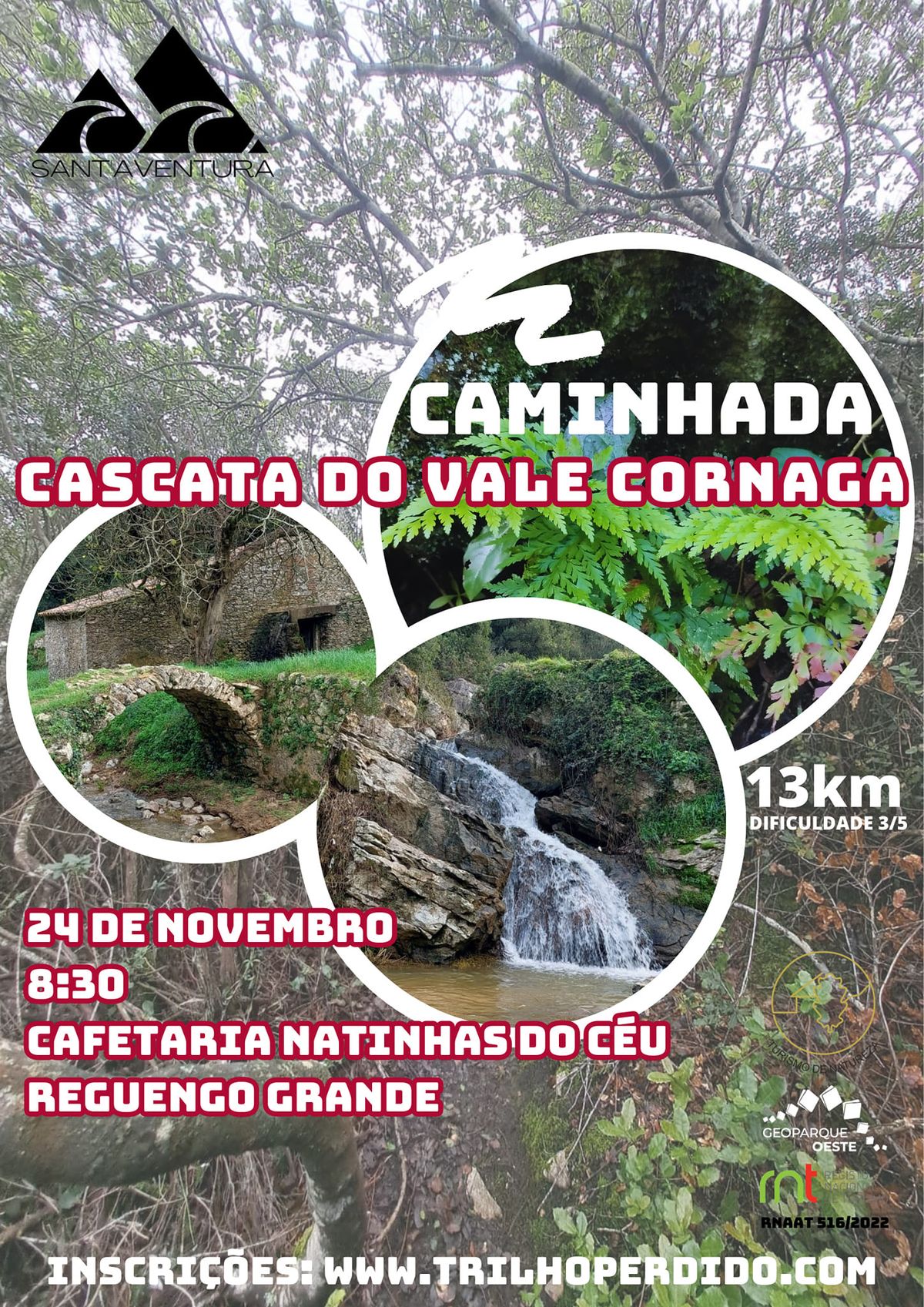 Caminhada - Cascata do Vale Cornaga (Lourinh\u00e3)