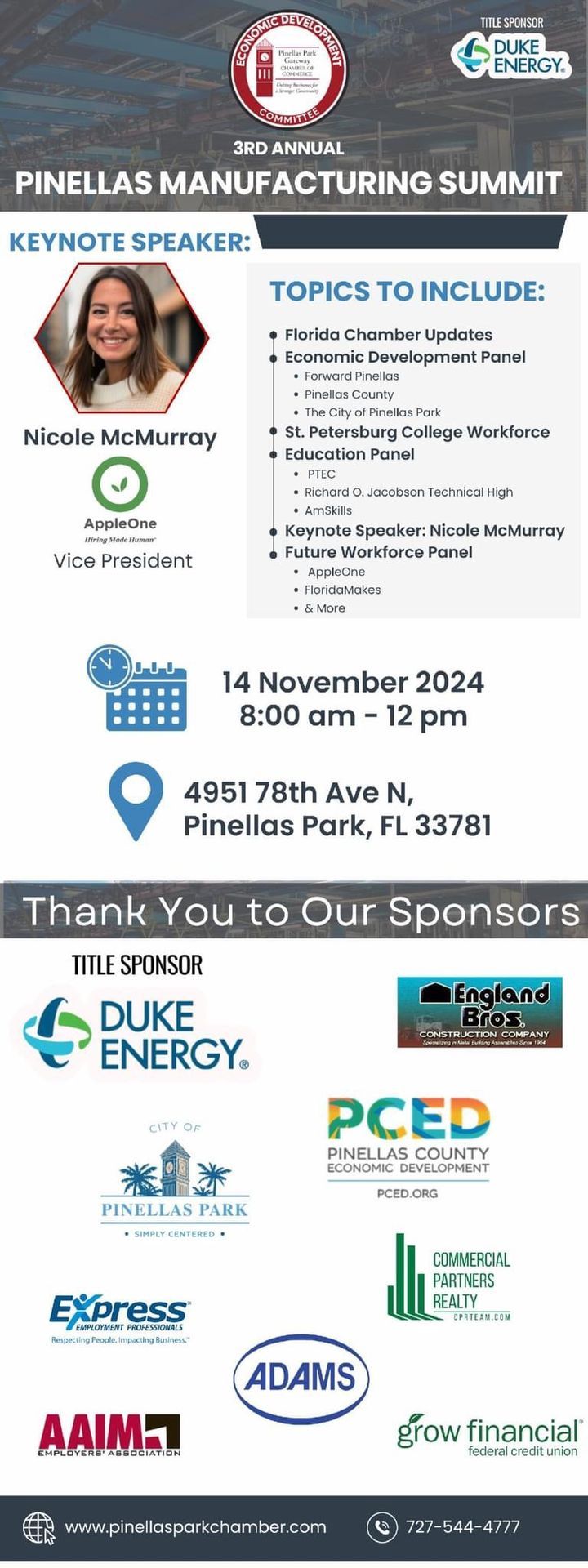 3rd Annual Pinellas Manufacturing Summit