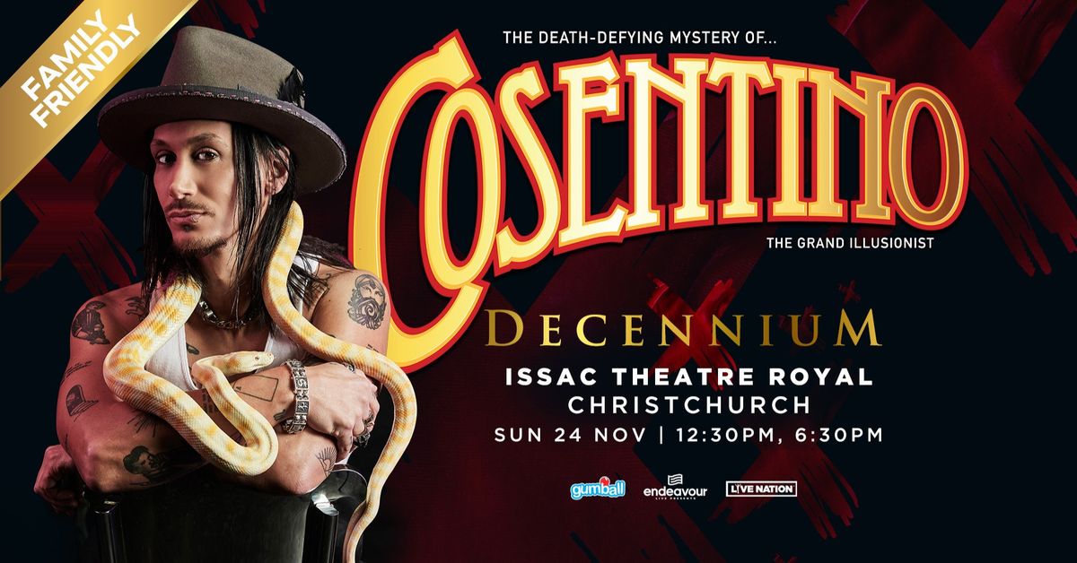 Cosentino ' Decennium' Greatest Hits Tour - Christchurch