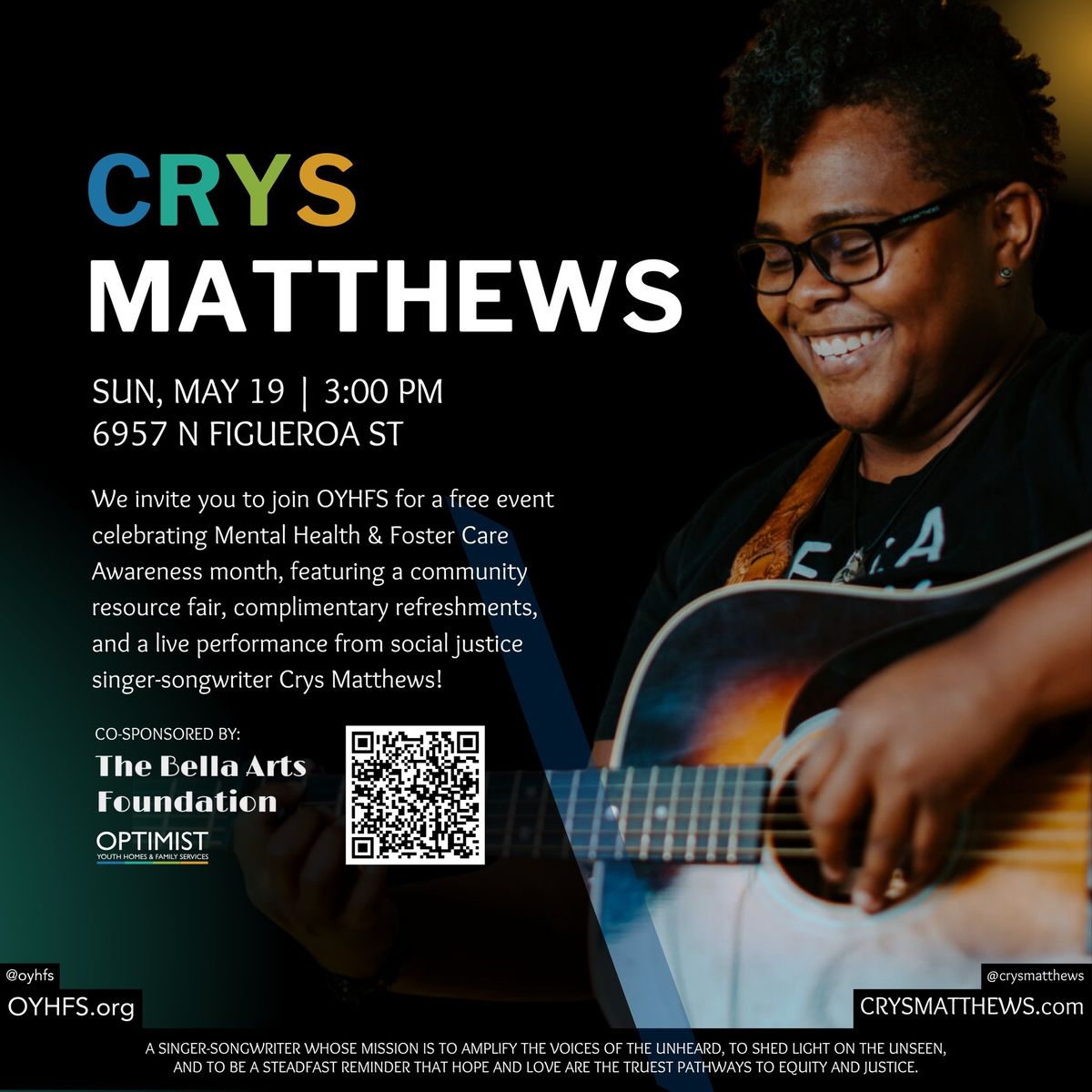 Crys Matthews Free Community Concert