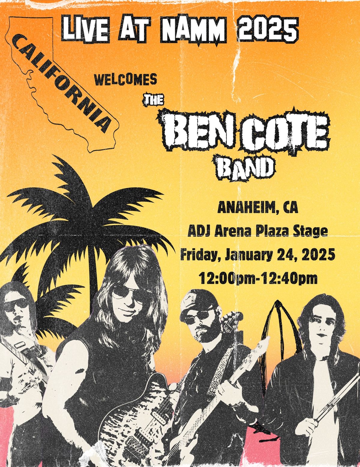 The Ben Cote Band @ Anaheim, CA! (NAMM Performance)