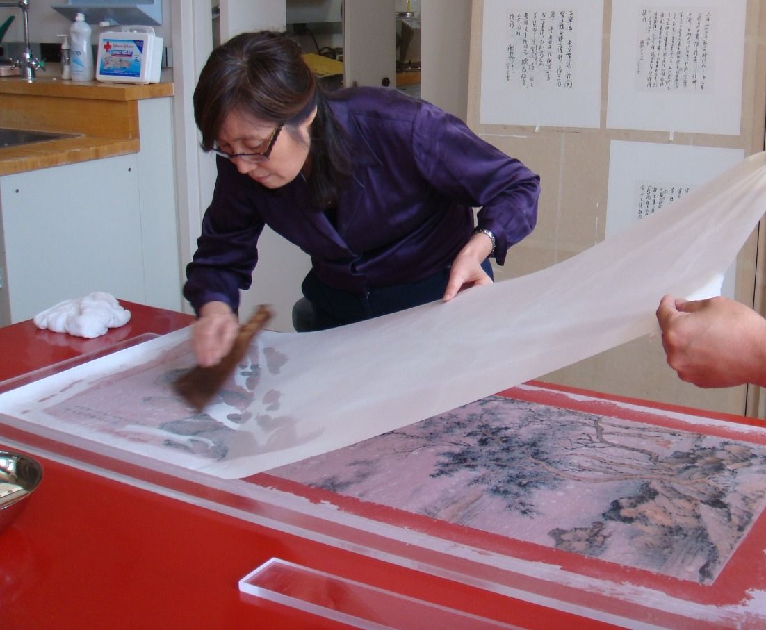 Conservation Cart Talk | Lining Chinese Paintings