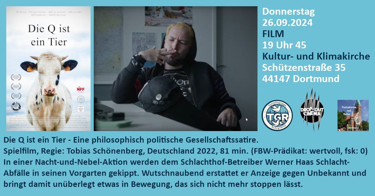 Filmvorf\u00fchrung - Die Q ist ein Tier