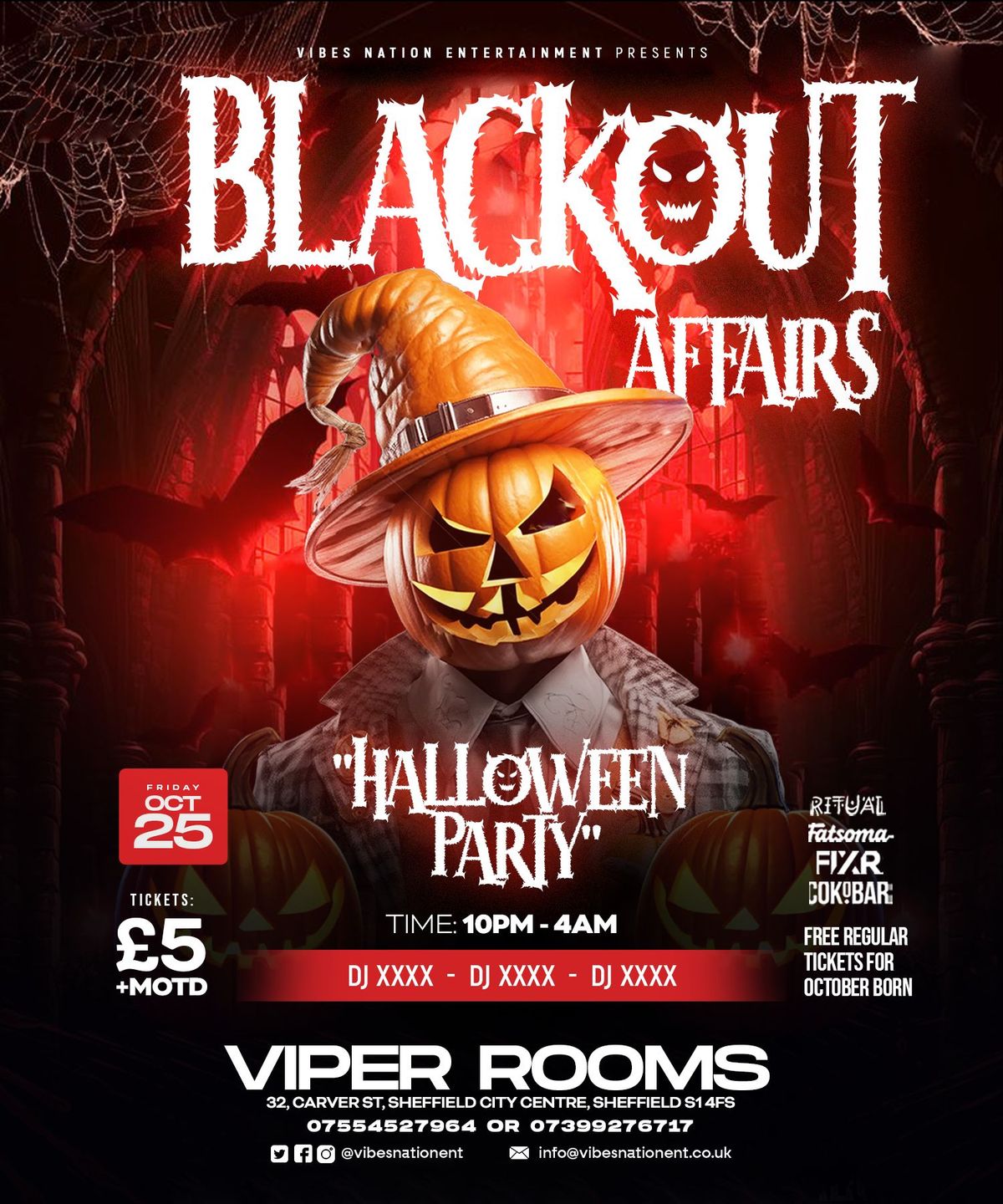 HALLOWEEN \ud83c\udf83 PARTY - BLACK OUT AFFAIR \ud83c\udfad \u201c