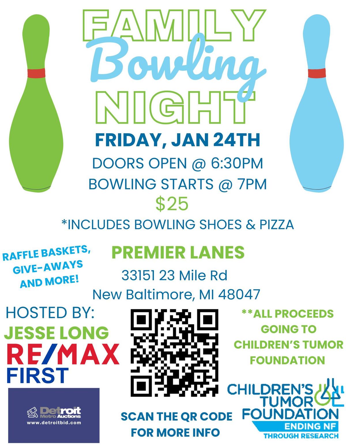 Family Bowling Night Fundraiser