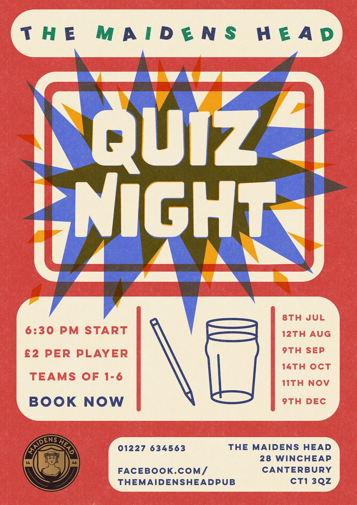 Quiz Night! @ 6:30pm