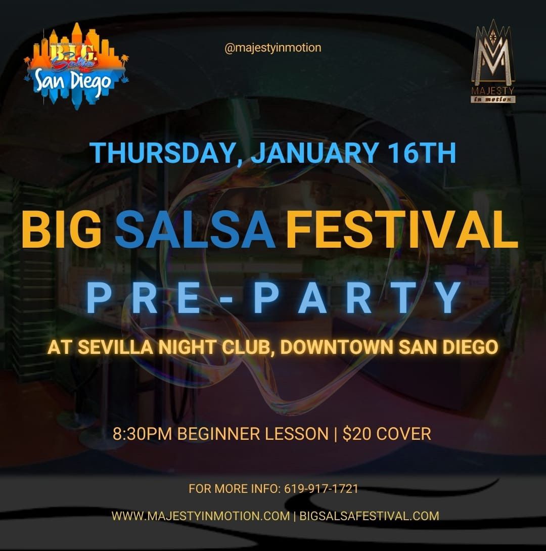 San Diego BIG Salsa Festival Pre-Party