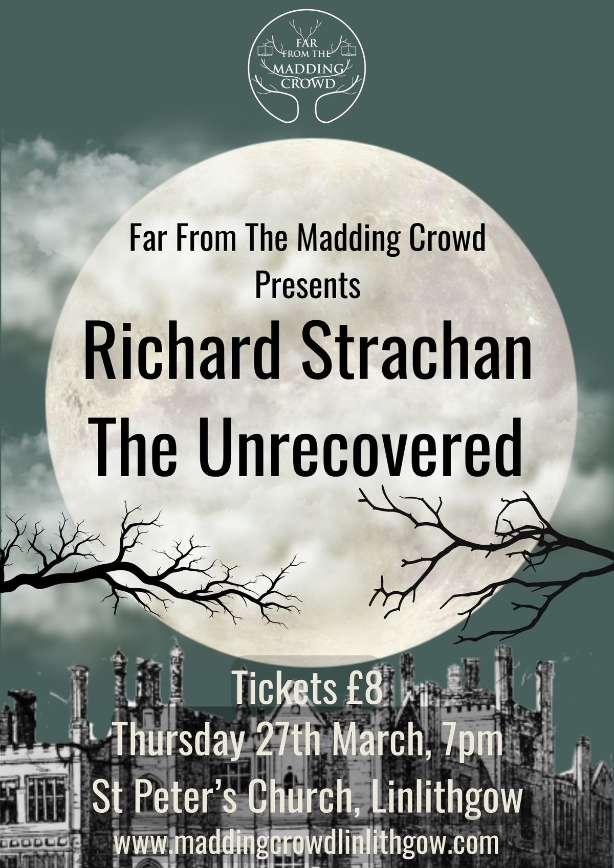 In conversation with Richard Strachan, The Unrecovered, Thursday 27th March, 7pm