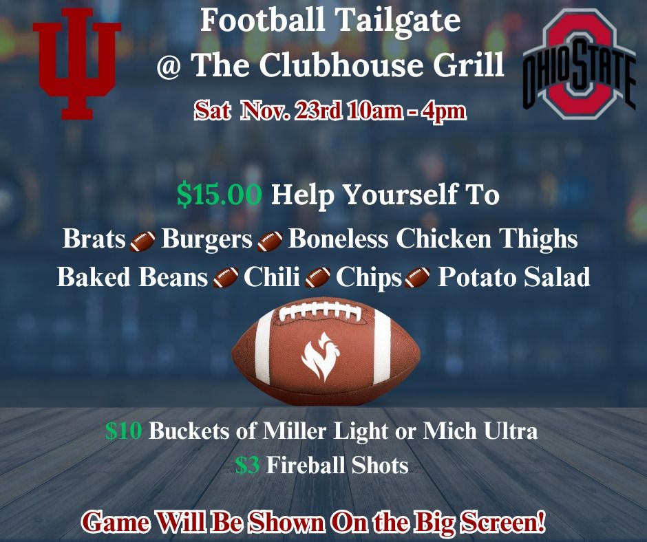 IU Football Tailgate at The Clubhouse Grill!