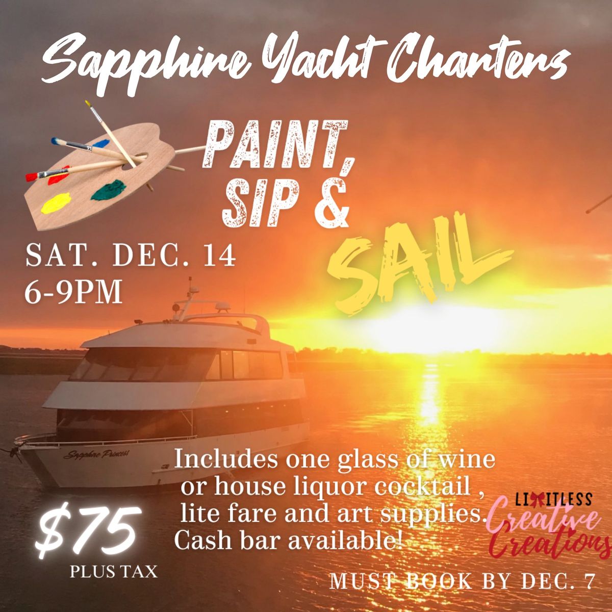 Paint, Sip, and Sail on December 14th