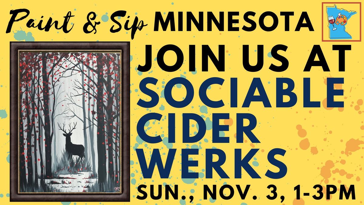 November 3 Paint & Sip at Sociable Cider Werks