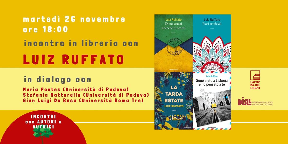 Incontro in libreria con LUIZ RUFFATO