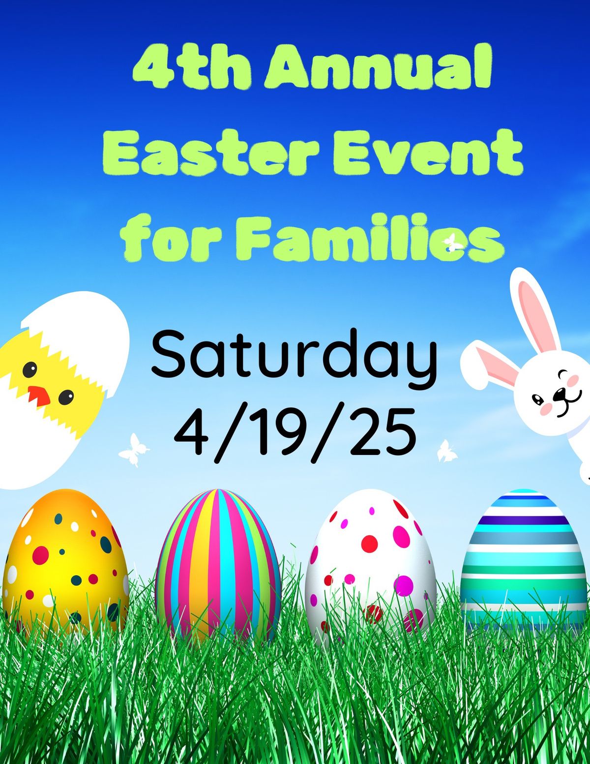 4th Annual Easter Event for Families