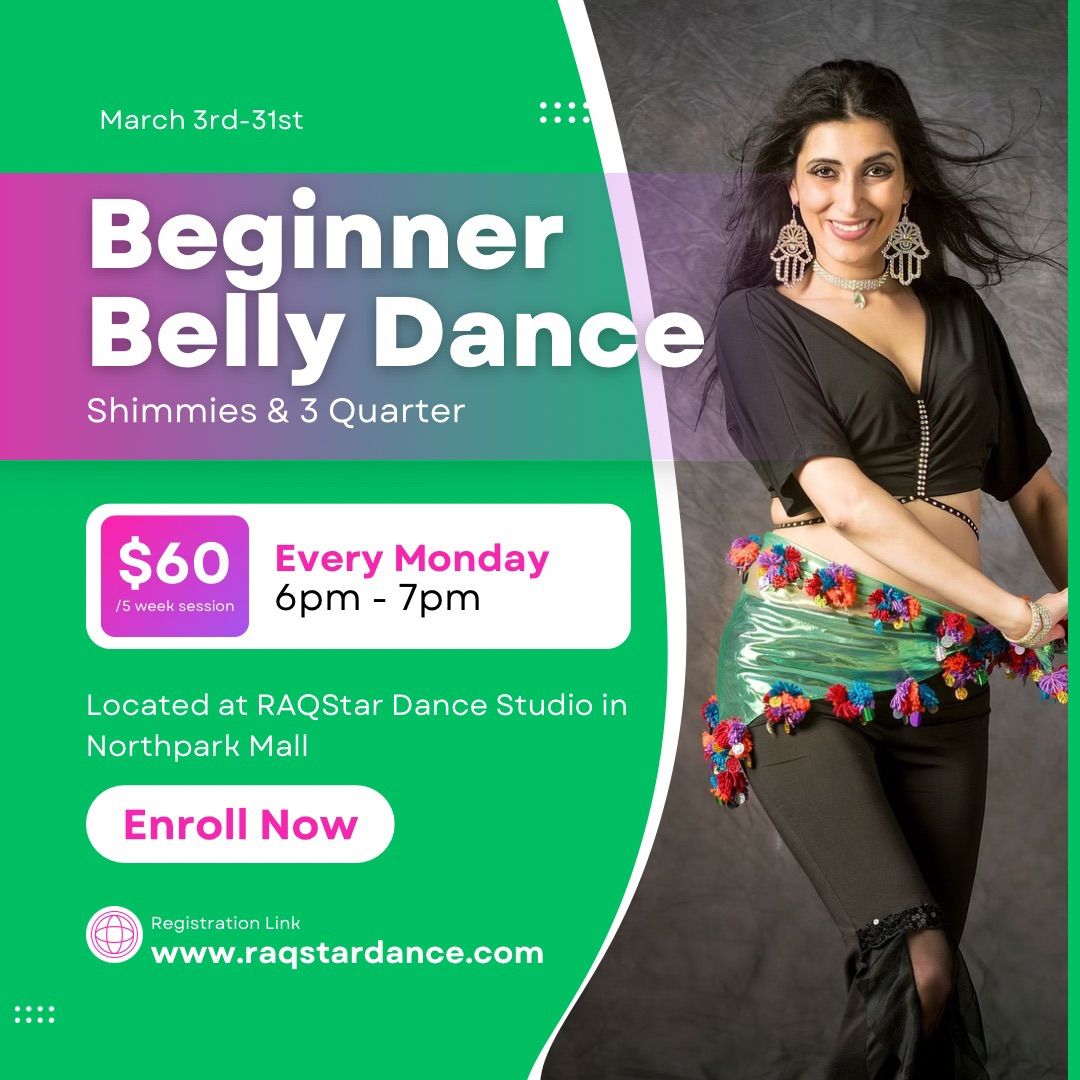 Beginner Belly Dance Session (Mondays in March!)