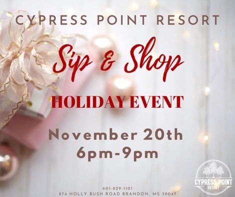 Sip and Shop Holiday Event