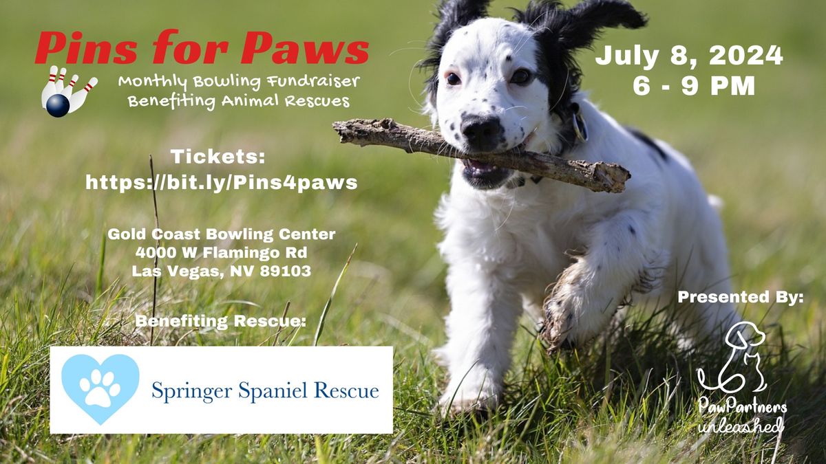 Pins for Paws Benefiting Springer Spaniel Rescue